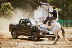 Renault Alaskan kommer først til Sydamerika, og den internationale præsentation blev afholdt i Medelin, Columbia hvor Renault har haft fabrik siden 1969.