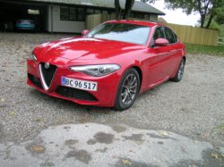 Og nummerpladen på sned, som det var tilfældet med Alfa 156, der var første bil i nyere tid med forreste nummer plade placeret i siden.